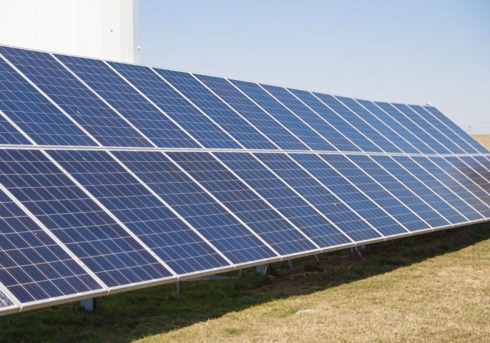 Photovoltaic solar panels.